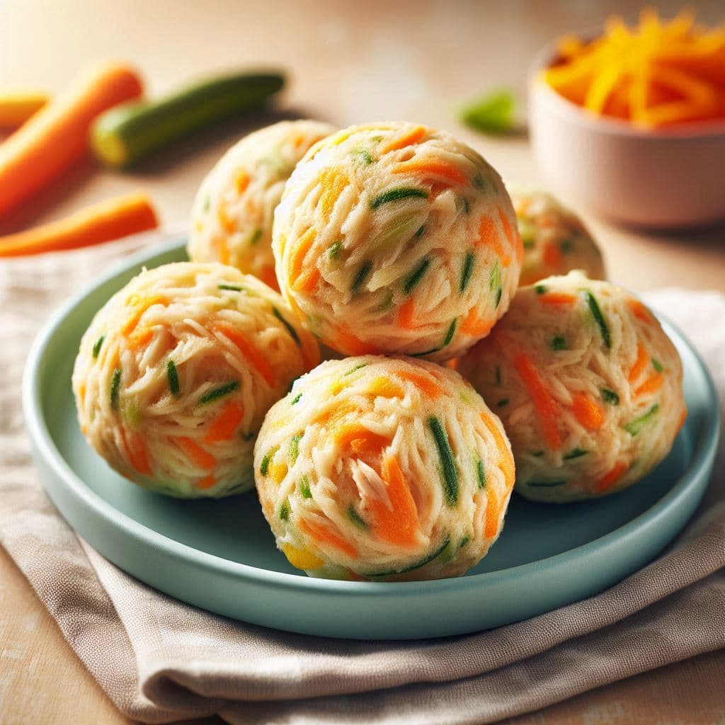 Yumuşacık Tavuk & Sebze Topları (BLW Dostu)
